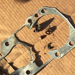 Contra Costa Boat Works - Bits and pieces of bearings & bearing case from the gimbal bearing