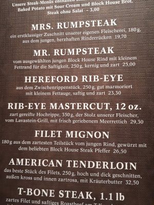 Menu photo 5 BLOCK HOUSE Theodor-Heuss-Platz Berlin, BE