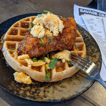 Savage Craft Ale Works - Angry bird chicken and waffle - Breweries Near Me - West Columbia, South Carolina Savage Craft Ale Works - Angry bird chicken and waffle - Breweries Near Me - West Columbia, South Carolina