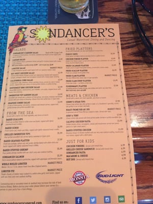 Menu photo 3 Sundancer's Cape Cod West Dennis, MA Menu photo 3 Sundancer's Cape Cod West Dennis, MA