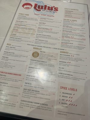 Menu photo 1 Lulu's Thai Noodle Shop Overland Park, KS