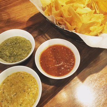 Nada - The chips and dip trio! All great flavors and have their own unique spice. The habanero was my fave! - Mexican Near Me - Indianapolis, Indiana Nada - The chips and dip trio! All great flavors and have their own unique spice. The habanero was my fave! - Mexican Near Me - Indianapolis, Indiana