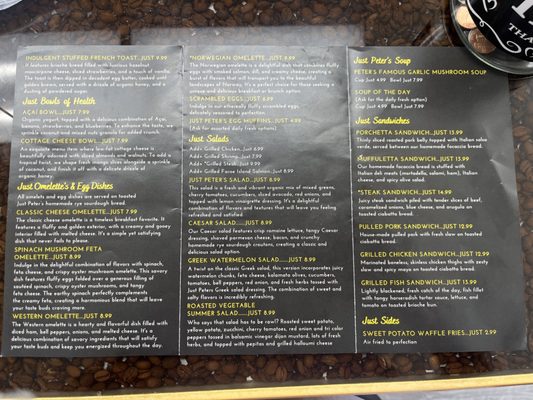 Menu photo 2 Just Peter's Bistro Cocoa Beach, FL Menu photo 2 Just Peter's Bistro Cocoa Beach, FL