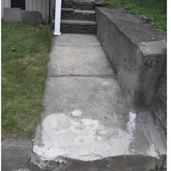J&J Landscaping and Construction - Damaged stairs, Before - Lawn Services Near Me - Providence, Rhode Island