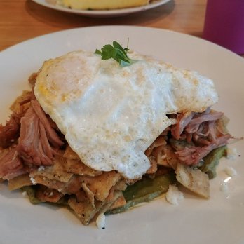 Early Bird - Carnitas Chilaquiles with tomatillo sauce - New American Near Me - Fullerton, California