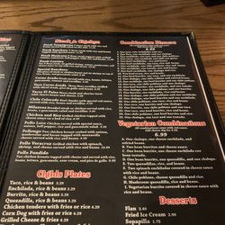 El Parian - Menu