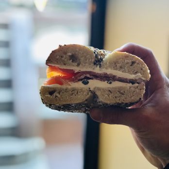 Pavement Coffeehouse - Lox and cream cheese on an everything bagel - Coffee & Tea Near Me - Boston, Massachusetts Pavement Coffeehouse - Lox and cream cheese on an everything bagel - Coffee & Tea Near Me - Boston, Massachusetts