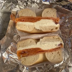 Bagel World - Plain Bagel with Lox and Cream Cheese