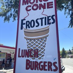 Mono Cone sign,  Hwy 395 Lee Vining, CA