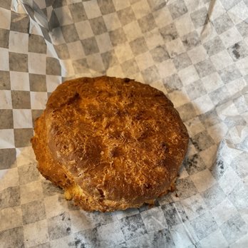 Biscuit & Bean Lake Stevens - Top of my buttermilk biscuit... definitely overbaked by the color alone. This was more of a scone-like biscuit. - Coffee & Tea Near Me - Lake Stevens, Washington