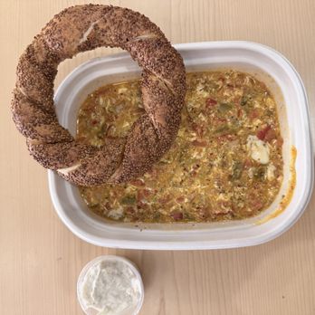 Oklava Cafe - Menemen with Simit (bread) - Coffee & Tea Near Me - San Francisco, California Oklava Cafe - Menemen with Simit (bread) - Coffee & Tea Near Me - San Francisco, California
