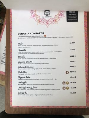 Menu photo 6 La Chingada València, V