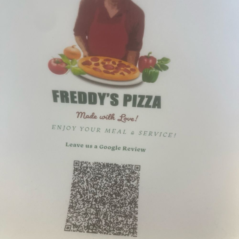 Freddy’s Pizza - Review QR code - Pizza Near Me - Oxnard, California