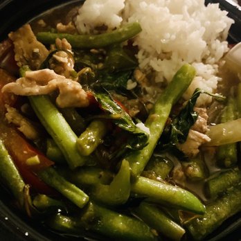 Naam Khao - Pad Krapow Level 2 Spice: Stirfry Basil Chicken - Thai Near Me - Houston, Texas