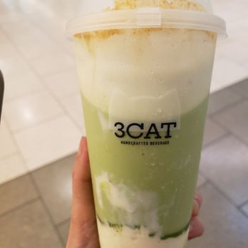 3CAT Handcrafted Beverage - Mochi Matcha - Bubble Tea Near Me - Arcadia, California