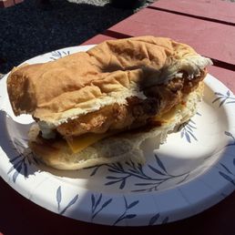 Haddock sandwich. Haddock sandwich.