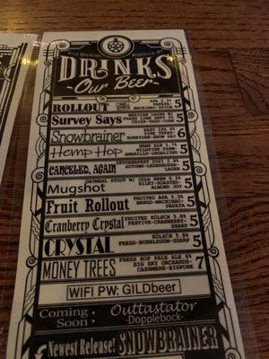 Menu photo 1 Gild Missoula, MT