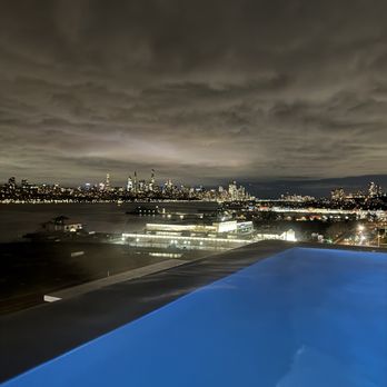 SoJo Spa Club - Heated pool at night - Saunas Near Me - Edgewater, New Jersey SoJo Spa Club - Heated pool at night - Saunas Near Me - Edgewater, New Jersey