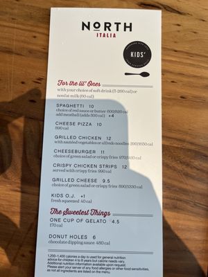Menu photo 6 North Italia Birmingham, AL