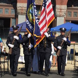 Saint Michael Parish - Feast of Saint Michael Mass in September 2017. Saint Michael the Archangel is the patron saint of law enforcement.