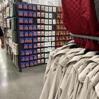 Costco Wholesale  - Gift cards by clothing department on left side - Gas Stations Near Me - Eastvale, California