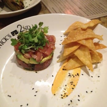 Nick's On 2nd - Ahi Tartare - New American Near Me - Long Beach, California Nick's On 2nd - Ahi Tartare - New American Near Me - Long Beach, California