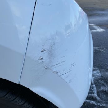 Liberty Collision Center - Before. There is also a scratch on the bottom. - Body Shops Near Me - Philadelphia, Pennsylvania