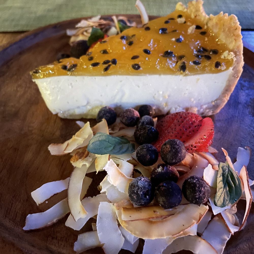 Loco Tulum - Coconut Cheesecake - Mediterranean Near Me - Tulum, ROO Loco Tulum - Coconut Cheesecake - Mediterranean Near Me - Tulum, ROO