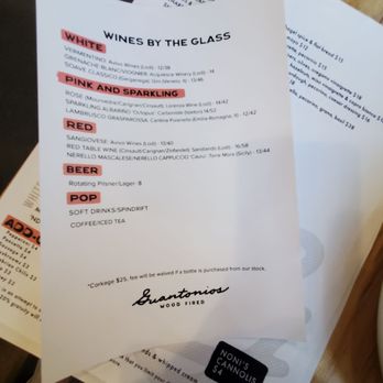 Guantonio's - The drink menu - Pizza Near Me - Lodi, California