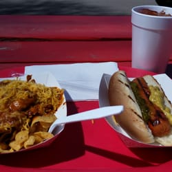 Best Little Dog House In Creede - Frito pie and grilled dog. Yum!