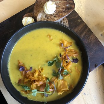 The Exchange - Coconut sweet potato soup - Coffee & Tea Near Me - Queenstown, OTA