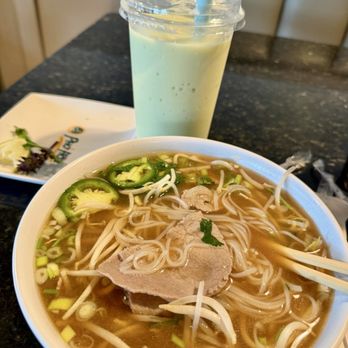 Pho Hoa & Jazen Tea - Avocado smoothie & Pho tai (steak) - Vietnamese Near Me - Marietta, Georgia Pho Hoa & Jazen Tea - Avocado smoothie & Pho tai (steak) - Vietnamese Near Me - Marietta, Georgia