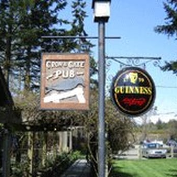 Crow & Gate Pub - Sign so you know you arrived - British Near Me - Nanaimo, British Columbia