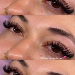 Glam Parlor Eyelash Extensions & Microblading - Wet Cateye done by Brooke! We loveeee cateyes and wet sets are always in!