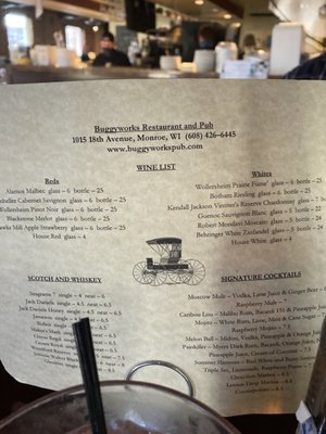Menu photo 1 BuggyWorks Monroe, WI