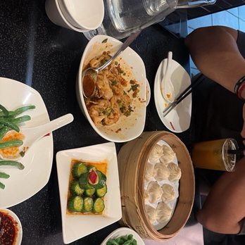 Din Tai Fung - Cucumber Salad Pork Xiao Long Bao (10) Shrimp/Pork Spicy Wontons (8) String Beans with Garlic Shrimp & Pork Potstickers Iced Black/Green Tea - Taiwanese Near Me - Arcadia, California Din Tai Fung - Cucumber Salad Pork Xiao Long Bao (10) Shrimp/Pork Spicy Wontons (8) String Beans with Garlic Shrimp & Pork Potstickers Iced Black/Green Tea - Taiwanese Near Me - Arcadia, California