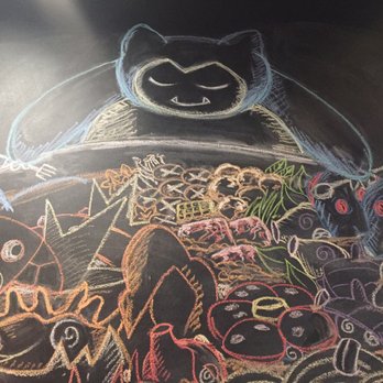 Q-POT - Chalk drawing new restrooms - Korean Near Me - San Jose, California Q-POT - Chalk drawing new restrooms - Korean Near Me - San Jose, California