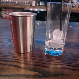 Oops, remembered to take a pic of the paloma until after I was done. Cute metal water cups!