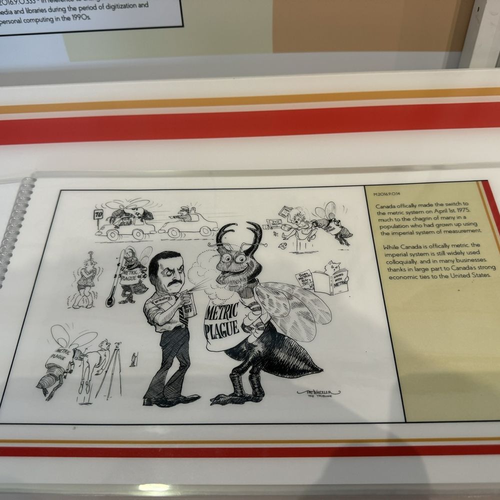 Markham Museum - Cartoons against Canada's move to the metric system. - Museums Near Me - Markham, Ontario Markham Museum - Cartoons against Canada's move to the metric system. - Museums Near Me - Markham, Ontario