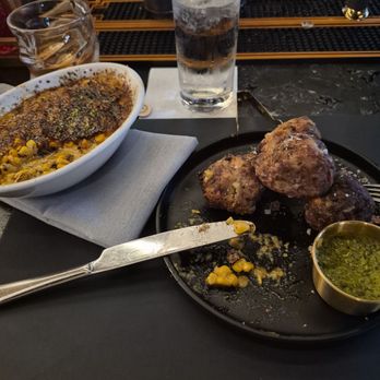 Hemlock - Meatballs and corn cream brulee - Steakhouses Near Me - Boise, Idaho Hemlock - Meatballs and corn cream brulee - Steakhouses Near Me - Boise, Idaho