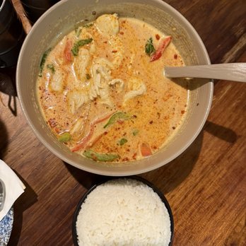 Siam Station - C2. Panang Curry with Rice (chicken) - Thai Near Me - Cupertino, California