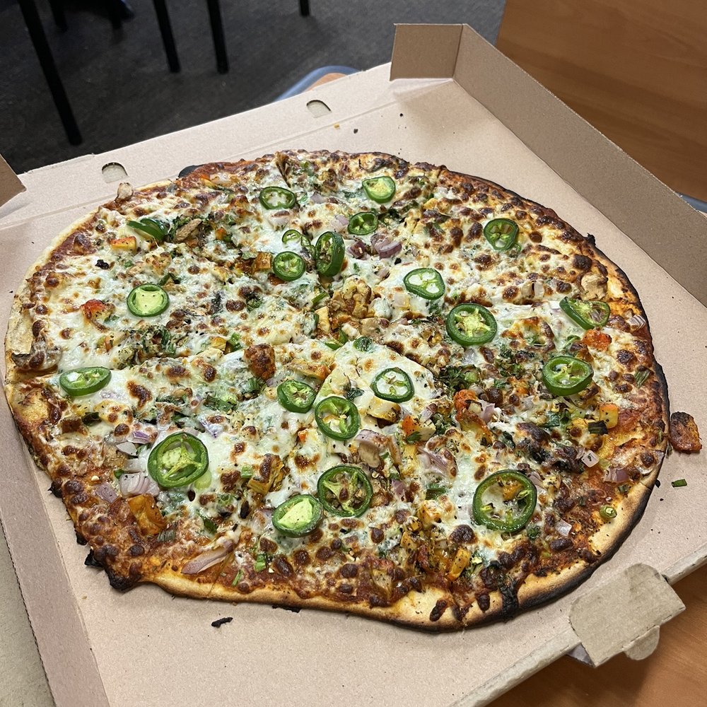Curry Pizza - Bhinda Special (Large) - Pizza Near Me - West Valley City, Utah Curry Pizza - Bhinda Special (Large) - Pizza Near Me - West Valley City, Utah