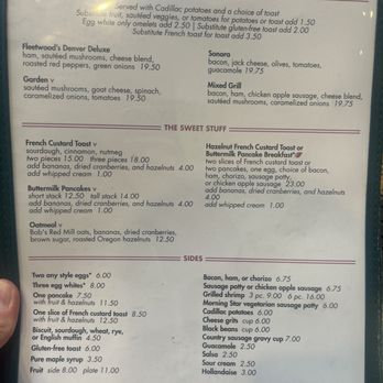 Cadillac Cafe - Menu - Breakfast & Brunch Near Me - Portland, Oregon
