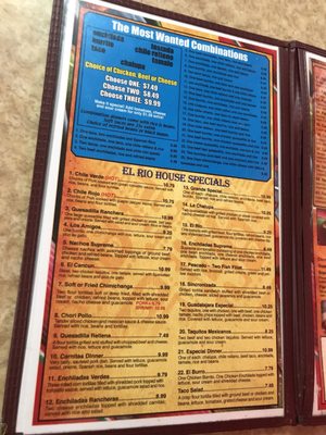 Menu photo 5 El Rio Butner, NC