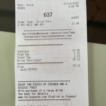 Popeyes Louisiana Kitchen - Chicken Wings Near Me - Cypress, Texas