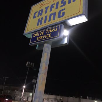 David Beard's Catfish King - a sign for a drive thru service - American Near Me - Dallas, Texas David Beard's Catfish King - a sign for a drive thru service - American Near Me - Dallas, Texas