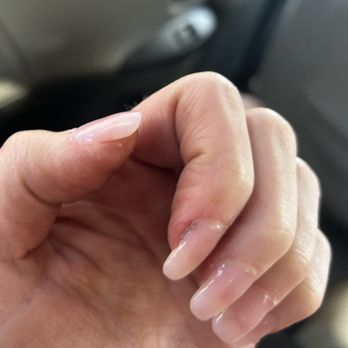 Nail Lounge - Cut cuticle with powder ontop - Nail Salons Near Me - Addison, Texas Nail Lounge - Cut cuticle with powder ontop - Nail Salons Near Me - Addison, Texas