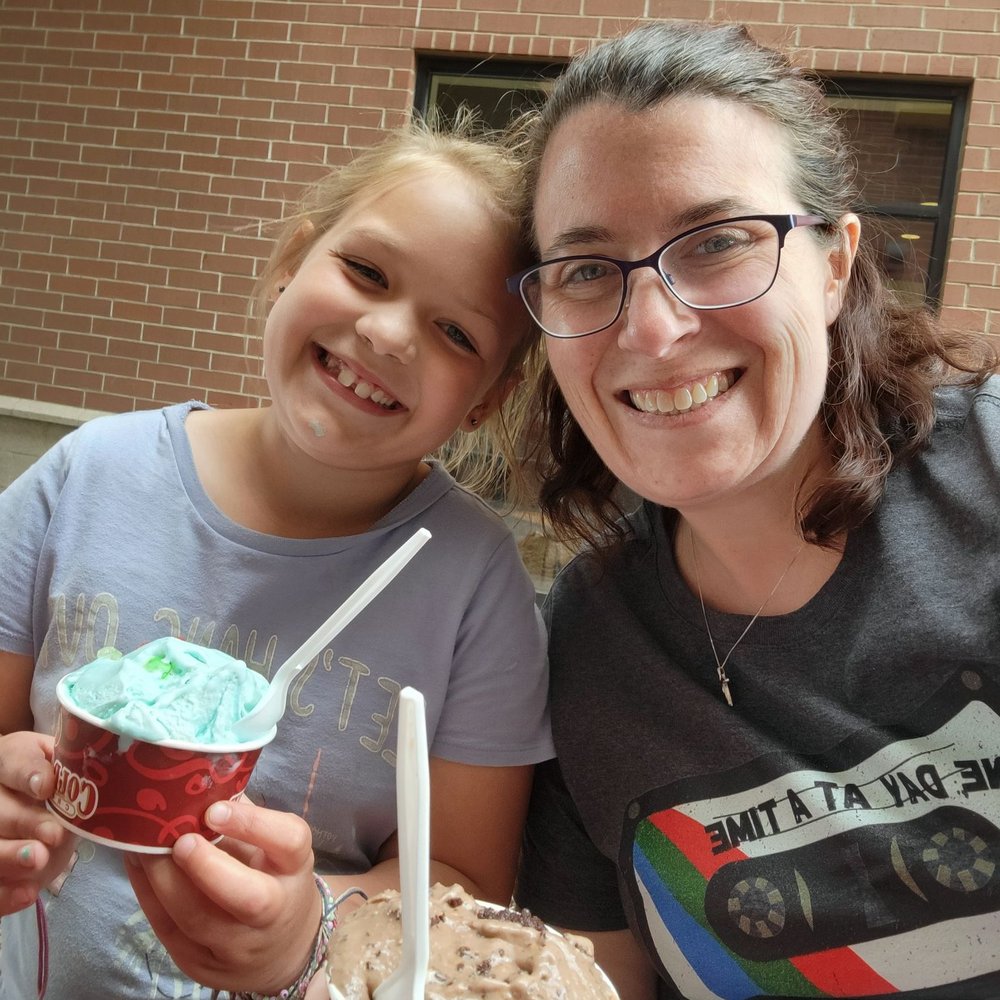 Cold Stone Creamery - Like it size cotton candy with gummy bears and sprinkles and a like it size chocolate Silk creation. - Ice Cream & Frozen Yogurt Near Me - Mankato, Minnesota