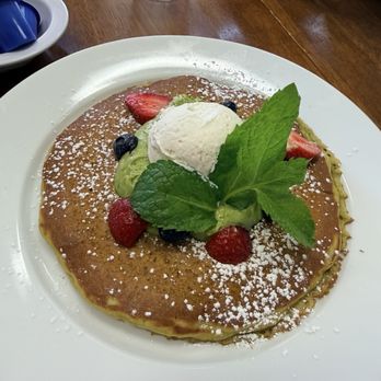 Garcia Bros Cafe - Matcha berry pancake half order $9 - Cafes Near Me - Van Nuys, California Garcia Bros Cafe - Matcha berry pancake half order $9 - Cafes Near Me - Van Nuys, California