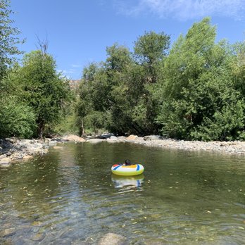 Three Rivers Hideaway - Pool of river water at campground. - Campgrounds Near Me - Three Rivers, California